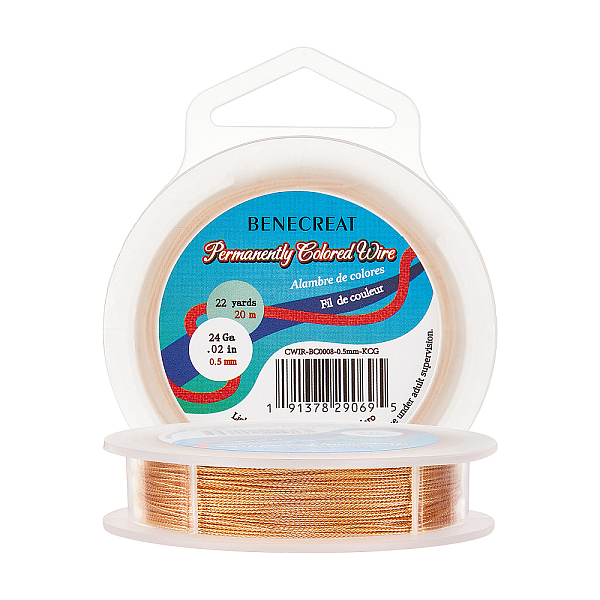 PandaHall BENECREAT 24 Gauge/0.5mm Tarnish Resistant Twist Copper Wire 65.5 Feet/20m 3 Strands Jewelry Beading Wire for Jewelry Craft Making...
PandaHall BENECREAT 24 Gauge/0.5mm Tarnish Resistant Twist Copper Wire 65.5 Feet/20m 3 Strands Jewelry Beading Wire for Jewelry Craft Making...