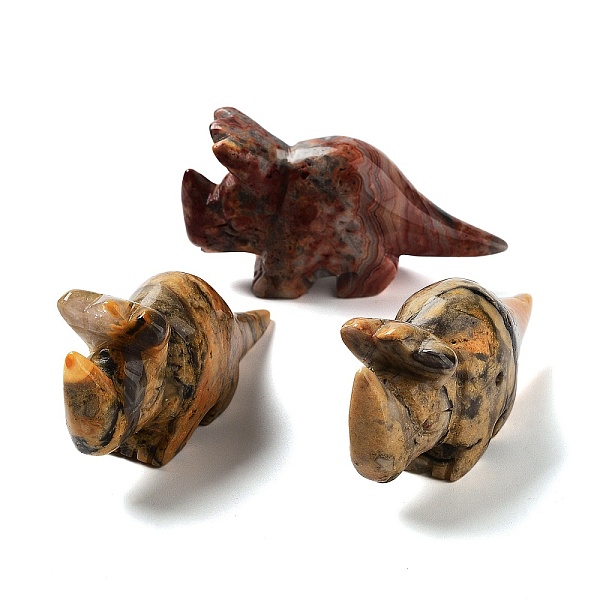 PandaHall Natural Crazy Agate Carved Healing Rhinoceros Figurines, Reiki Energy Stone Display Decorations, 70.5x21.5x38mm Crazy Agate...
PandaHall Natural Crazy Agate Carved Healing Rhinoceros Figurines, Reiki Energy Stone Display Decorations, 70.5x21.5x38mm Crazy Agate...