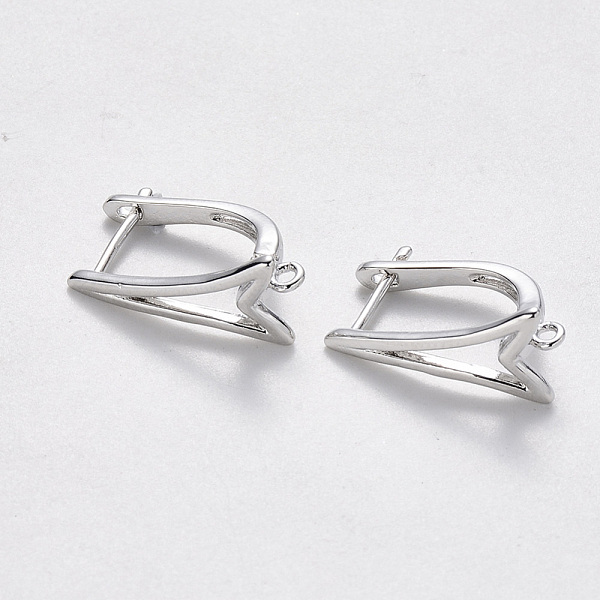 PandaHall Brass Hoop Earring Findings with Latch Back Closure, Nickel Free, with Horizontal Loop, Real Platinum Plated, 19x8.5x11.5mm, Hole...
PandaHall Brass Hoop Earring Findings with Latch Back Closure, Nickel Free, with Horizontal Loop, Real Platinum Plated, 19x8.5x11.5mm, Hole...