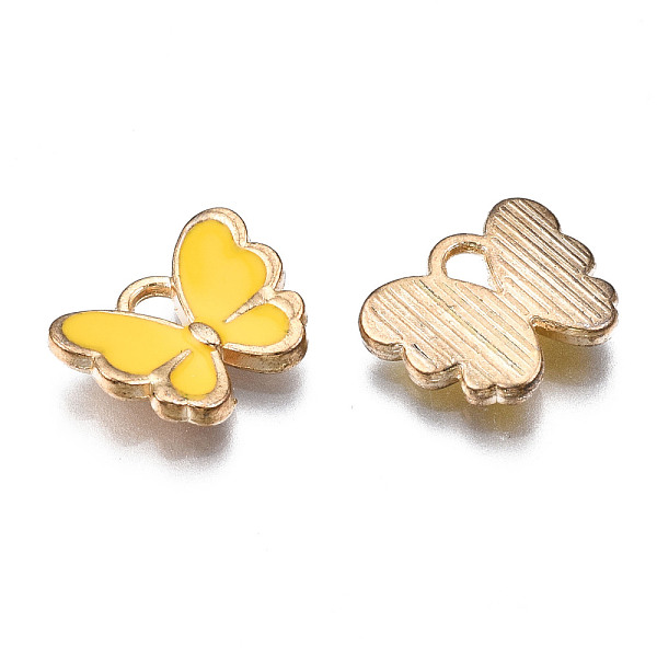PandaHall Alloy Enamel Charms, Butterfly, Light Gold, Gold, 10.5x13x3mm, Hole: 2mm Alloy+Enamel Butterfly Gold
PandaHall Alloy Enamel Charms, Butterfly, Light Gold, Gold, 10.5x13x3mm, Hole: 2mm Alloy+Enamel Butterfly Gold