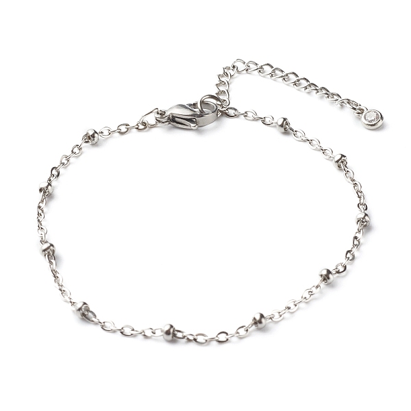 PandaHall 304 Stainless Steel Satellite Chain Bracelets, Stainless Steel Color, 7-1/2 inch(19cm) 304 Stainless Steel
PandaHall 304 Stainless Steel Satellite Chain Bracelets, Stainless Steel Color, 7-1/2 inch(19cm) 304 Stainless Steel