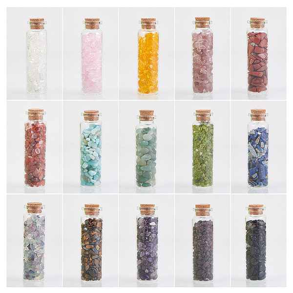 PandaHall Glass Wishing Bottle, For Pendant Decoration, with Gemstone Chip Beads Inside and Cork Stopper, 22x71mm, Capacity: 20ml(0.67 fl....
PandaHall Glass Wishing Bottle, For Pendant Decoration, with Gemstone Chip Beads Inside and Cork Stopper, 22x71mm, Capacity: 20ml(0.67 fl....