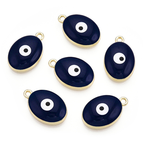 PandaHall Alloy Pendants, with Enamel, Oval with Evil Eye, Light Gold, Midnight Blue, 18.5x11.5x4~5mm, Hole: 2mm Alloy+Enamel Oval Blue
PandaHall Alloy Pendants, with Enamel, Oval with Evil Eye, Light Gold, Midnight Blue, 18.5x11.5x4~5mm, Hole: 2mm Alloy+Enamel Oval Blue