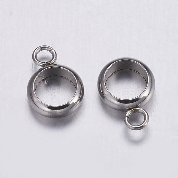 PandaHall 304 Stainless Steel Tube Bails, Loop Bails, Ring, Stainless Steel Color, 10x7x2.5mm, Hole: 1.6mm, Inner Diameter: 5mm 304...
PandaHall 304 Stainless Steel Tube Bails, Loop Bails, Ring, Stainless Steel Color, 10x7x2.5mm, Hole: 1.6mm, Inner Diameter: 5mm 304...