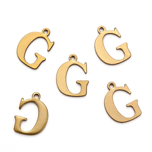 PandaHall 304 Stainless Steel Alphabet Charms, Antique Bronze, Letter.G, 12x8.5x1mm, Hole: 1mm 304 Stainless Steel Letter G
PandaHall 304 Stainless Steel Alphabet Charms, Antique Bronze, Letter.G, 12x8.5x1mm, Hole: 1mm 304 Stainless Steel Letter G
