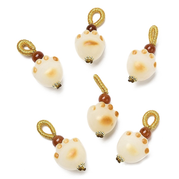 PandaHall Natural Bodhi & Natural Agate Pendants, Cat Paw Print Charms, Real 14K Gold Plated, 28.5x13x11.5mm, Hole: 4x5mm Mixed Stone Paw...
PandaHall Natural Bodhi & Natural Agate Pendants, Cat Paw Print Charms, Real 14K Gold Plated, 28.5x13x11.5mm, Hole: 4x5mm Mixed Stone Paw...