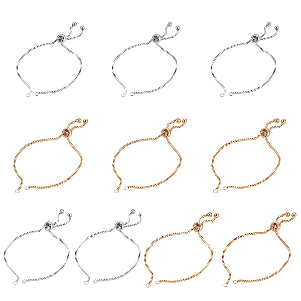PandaHall UNICRAFTALE 10pcs 2 Colors 24cm Adjustable Slider Bracelets 304 Stainless Steel Bracelet Making Slider Extender Chains with Ball...
PandaHall UNICRAFTALE 10pcs 2 Colors 24cm Adjustable Slider Bracelets 304 Stainless Steel Bracelet Making Slider Extender Chains with Ball...