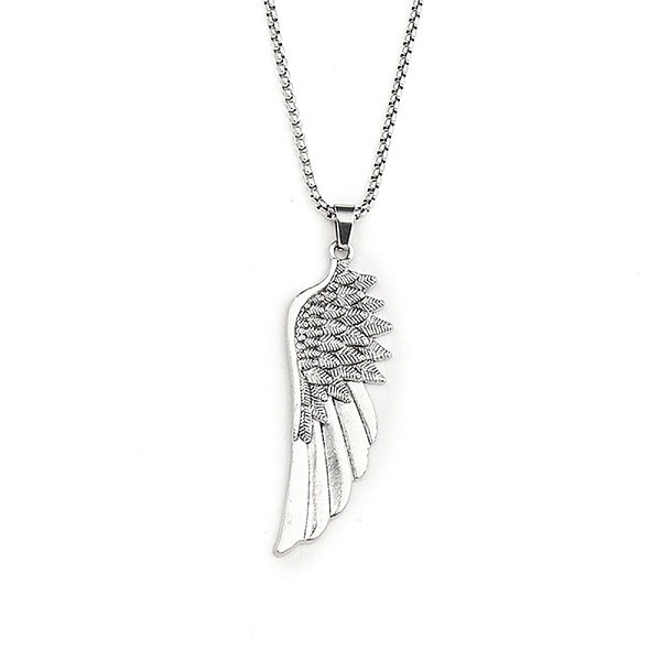 PandaHall 201 Stainless Steel Chain, Zinc Alloy Pendant Necklaces, Wing, Antique Silver & Stainless Steel Color, 23.23 inch(59cm) 201...
PandaHall 201 Stainless Steel Chain, Zinc Alloy Pendant Necklaces, Wing, Antique Silver & Stainless Steel Color, 23.23 inch(59cm) 201...