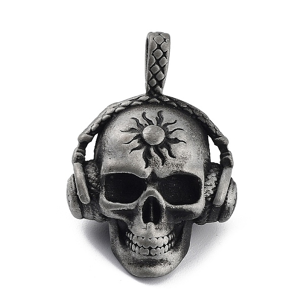 PandaHall Tibetan Style Alloy Pendnat, Frosted, Skull, Antique Silver, 39x27x19mm, Hole: 8x4.5mm Alloy Skull
PandaHall Tibetan Style Alloy Pendnat, Frosted, Skull, Antique Silver, 39x27x19mm, Hole: 8x4.5mm Alloy Skull