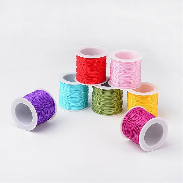 PandaHall Nylon Thread Cord, DIY Material for Jewelry Making, Mixed Color, 0.8mm, about 38.27 yards(35m)/roll Nylon Multicolor
PandaHall Nylon Thread Cord, DIY Material for Jewelry Making, Mixed Color, 0.8mm, about 38.27 yards(35m)/roll Nylon Multicolor