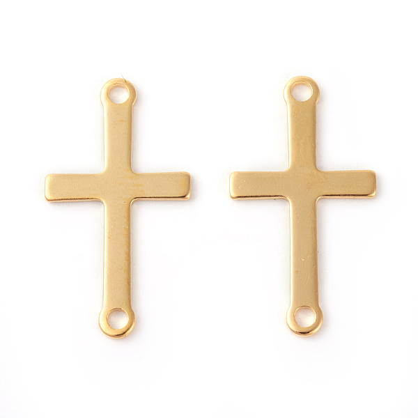 PandaHall 201 Stainless Steel Links connectors, Sideways Cross, Golden, 23x12.5x0.6mm, Hole: 1.6mm 201 Stainless Steel Cross
PandaHall 201 Stainless Steel Links connectors, Sideways Cross, Golden, 23x12.5x0.6mm, Hole: 1.6mm 201 Stainless Steel Cross