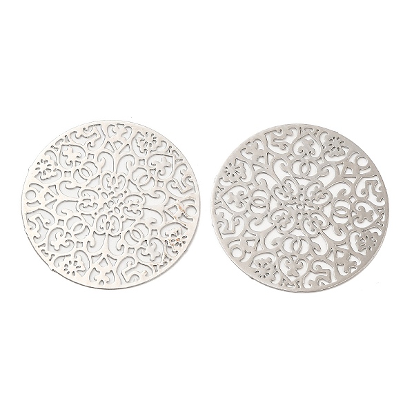 PandaHall Long-Lasting Plated Brass Connector Charms, Etched Metal Embellishments, Flat Round with Flower, Platinum, 30x0.3mm, Hole: 1.5mm...
PandaHall Long-Lasting Plated Brass Connector Charms, Etched Metal Embellishments, Flat Round with Flower, Platinum, 30x0.3mm, Hole: 1.5mm...
