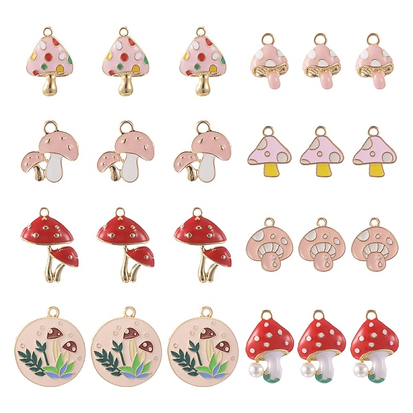PandaHall SUNNYCLUE 48Pcs 8 Style Alloy Enamel Pendants, Light Gold, Mushroom, Mixed Color, 15~28.5x11~25.5x1.5~6mm, Hole: 1.5~2.5mm..., Multicolor
PandaHall SUNNYCLUE 48Pcs 8 Style Alloy Enamel Pendants, Light Gold, Mushroom, Mixed Color, 15~28.5x11~25.5x1.5~6mm, Hole: 1.5~2.5mm..., Multicolor