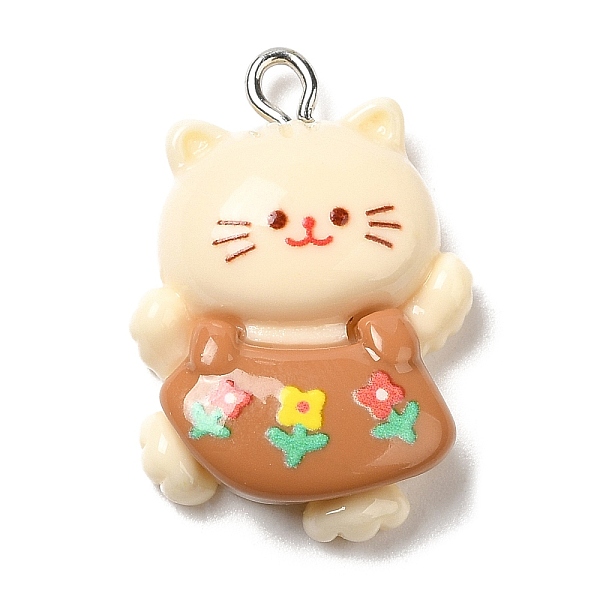 PandaHall Opaque Resin Pendants, with Platinum Plated Iron Loops, Cat Shape, 28x19x7mm, Hole: 2.5mm Iron+Resin Cat Shape Gold
PandaHall Opaque Resin Pendants, with Platinum Plated Iron Loops, Cat Shape, 28x19x7mm, Hole: 2.5mm Iron+Resin Cat Shape Gold