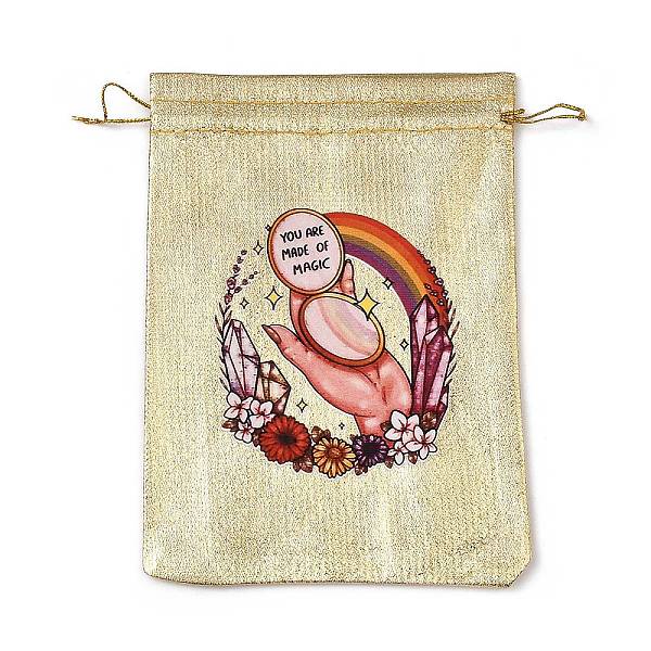 PandaHall Rectangle Polyester Bags with Nylon Cord, Drawstring Pouches, for Gift Wrapping, Gold, Rainbow, 177~182x127~135x1mm Polyester...
PandaHall Rectangle Polyester Bags with Nylon Cord, Drawstring Pouches, for Gift Wrapping, Gold, Rainbow, 177~182x127~135x1mm Polyester...