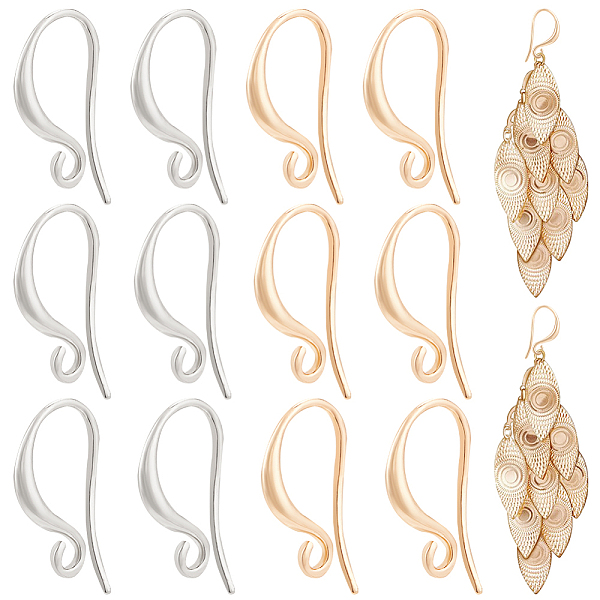 PandaHall BENECREAT 48Pcs 2 Colors Real 18K Gold Plated Stud Earring Hook, Brass Silver Coil and Ball Dangle Ear Wires Fish Hooks with...
PandaHall BENECREAT 48Pcs 2 Colors Real 18K Gold Plated Stud Earring Hook, Brass Silver Coil and Ball Dangle Ear Wires Fish Hooks with...
