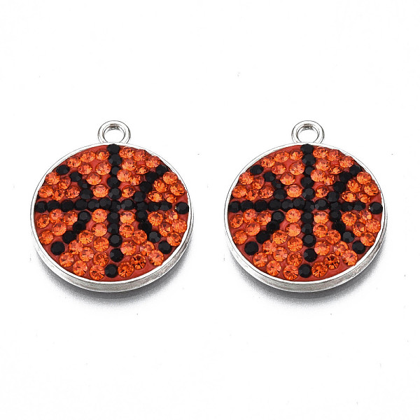 PandaHall Rack Plating Alloy Pendants, with Polymer Clay Rhinestone, Cadmium Free & Lead Free, Platinum Plated, Flat Round, Hyacinth..., Red
PandaHall Rack Plating Alloy Pendants, with Polymer Clay Rhinestone, Cadmium Free & Lead Free, Platinum Plated, Flat Round, Hyacinth..., Red