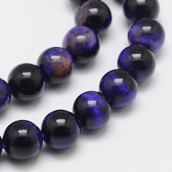 PandaHall Natural Purple Tiger Eye Round Bead Strands, Dyed & Heated, Midnight Blue, 6mm, Hole: 1mm, about 62pcs/strand, 15.6 inch Tiger Eye...
PandaHall Natural Purple Tiger Eye Round Bead Strands, Dyed & Heated, Midnight Blue, 6mm, Hole: 1mm, about 62pcs/strand, 15.6 inch Tiger Eye...