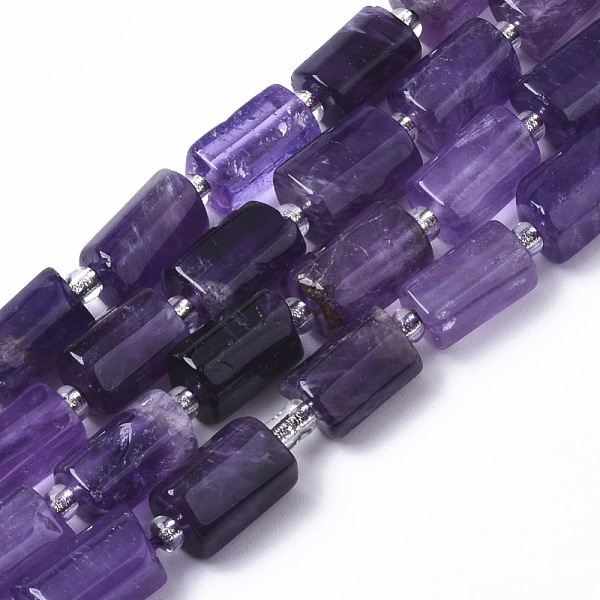 PandaHall Natural Amethyst Beads Strands, Faceted, Column, 8~11x6~8x5~7mm, Hole: 1mm, about 15~17pcs/strand, 7.28~7.48 inch Amethyst Column
PandaHall Natural Amethyst Beads Strands, Faceted, Column, 8~11x6~8x5~7mm, Hole: 1mm, about 15~17pcs/strand, 7.28~7.48 inch Amethyst Column