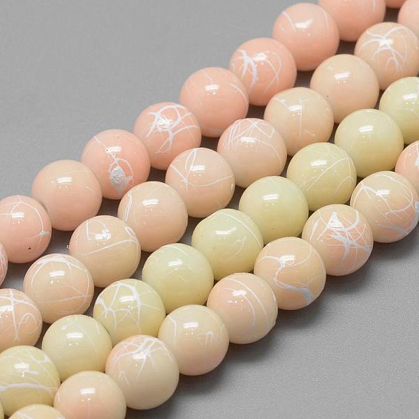 PandaHall Drawbench Glass Beads Strands, Baking Painted, Dyed, Round, Light Goldenrod Yellow, 6~6.5mm, Hole: 1.5mm, about 135~140pcs/strand...
PandaHall Drawbench Glass Beads Strands, Baking Painted, Dyed, Round, Light Goldenrod Yellow, 6~6.5mm, Hole: 1.5mm, about 135~140pcs/strand...