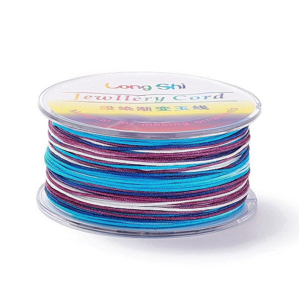 PandaHall Segment Dyed Polyester Thread, Braided Cord, Colorful, 0.8mm, about 54.68 yards(50m)/roll Polyester
PandaHall Segment Dyed Polyester Thread, Braided Cord, Colorful, 0.8mm, about 54.68 yards(50m)/roll Polyester