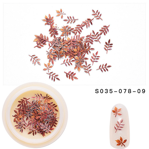 PandaHall Paper Cabochons, Faddish Nail Art Decorations, Leaf, Sienna, 3~10x3~7x0.1mm, 50pcs/box Paper Leaf Brown
PandaHall Paper Cabochons, Faddish Nail Art Decorations, Leaf, Sienna, 3~10x3~7x0.1mm, 50pcs/box Paper Leaf Brown