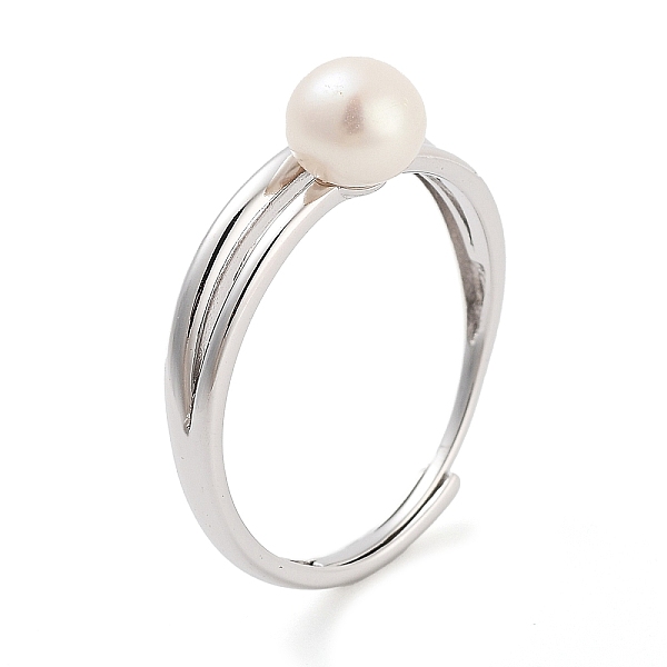 PandaHall Round Natural Pearl Finger Rings, Rhodium Plated 925 Sterling Silver Adjustable Ring for Women, Platinum, Inner Diameter: 17mm..., White
PandaHall Round Natural Pearl Finger Rings, Rhodium Plated 925 Sterling Silver Adjustable Ring for Women, Platinum, Inner Diameter: 17mm..., White