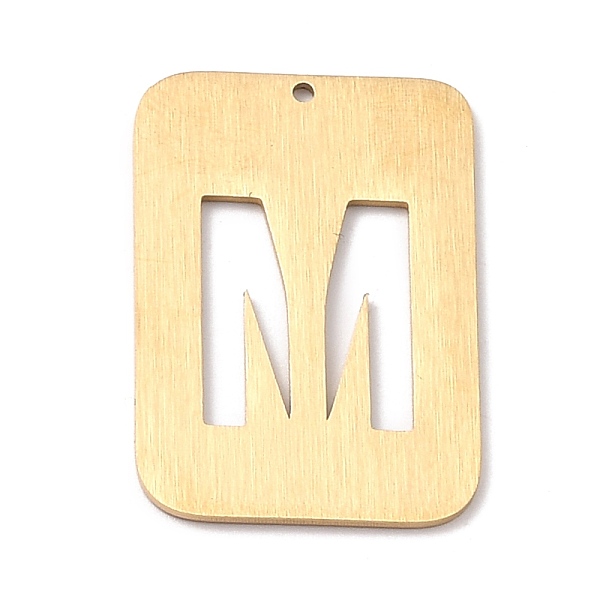 PandaHall Ion Plating(IP) 304 Stainless Steel Pendants, Rectangle with Alphabet, Hollow, Letter.M, 32x22x1mm, Hole: 1.5mm 304 Stainless...
PandaHall Ion Plating(IP) 304 Stainless Steel Pendants, Rectangle with Alphabet, Hollow, Letter.M, 32x22x1mm, Hole: 1.5mm 304 Stainless...