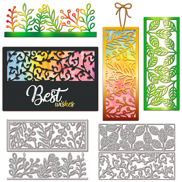 PandaHall GLOBLELAND Leaf Border Corner Metal Die Cuts Leaves Background Metal Cutting Die Best Wishes Blessing Text Cutting Dies for DIY...
PandaHall GLOBLELAND Leaf Border Corner Metal Die Cuts Leaves Background Metal Cutting Die Best Wishes Blessing Text Cutting Dies for DIY...