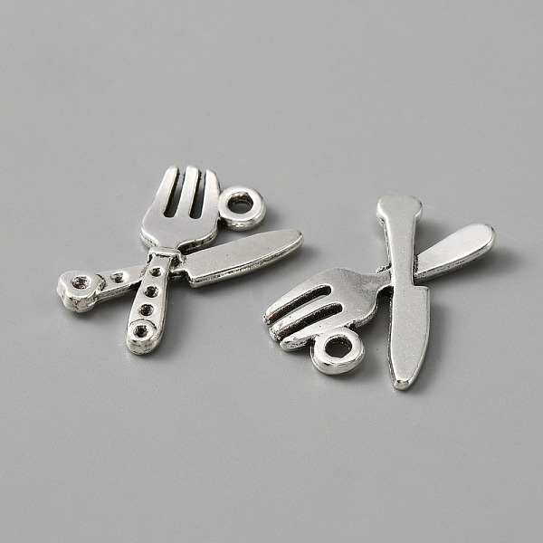 PandaHall Tibetan Style Alloy Pendants, Knife and Fork, Antique Silver, 20.5x14x1.5mm, Hole: 1.6mm Alloy Tableware
PandaHall Tibetan Style Alloy Pendants, Knife and Fork, Antique Silver, 20.5x14x1.5mm, Hole: 1.6mm Alloy Tableware