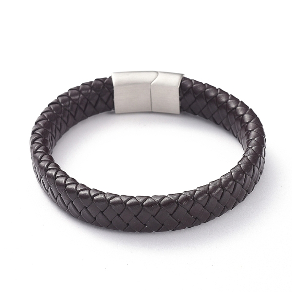 PandaHall Unisex Leather Cord Weave Bracelets, with 304 Stainless Steel Magnetic Clasps, Coconut Brown, 8-1/4 inch(21cm), 12x6mm Leather...
PandaHall Unisex Leather Cord Weave Bracelets, with 304 Stainless Steel Magnetic Clasps, Coconut Brown, 8-1/4 inch(21cm), 12x6mm Leather...