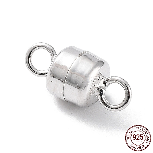 PandaHall Rhodium Plated 925 Sterling Silver Magnetic Clasps, Column, Platinum, 10.5x5x5mm, Hole: 1.8mm Sterling Silver Column
PandaHall Rhodium Plated 925 Sterling Silver Magnetic Clasps, Column, Platinum, 10.5x5x5mm, Hole: 1.8mm Sterling Silver Column