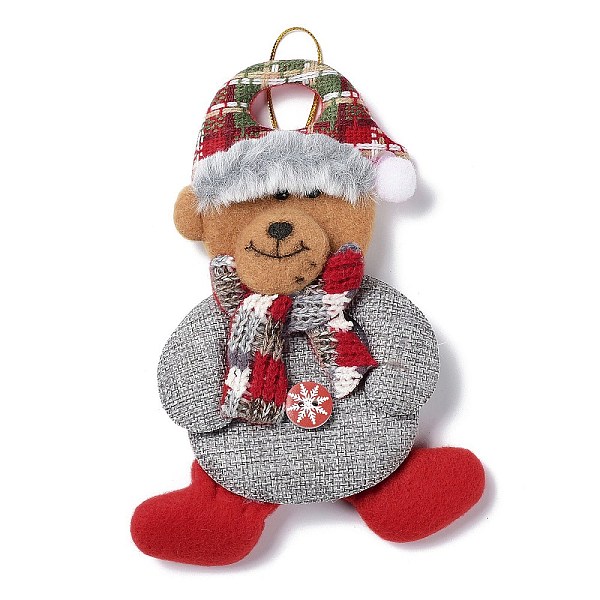 PandaHall Christmas Polyester with Resin Pendant Decorations, for Christmas Tree Hanging Decoration, Bear, 162x115x11mm Polyester Bear
PandaHall Christmas Polyester with Resin Pendant Decorations, for Christmas Tree Hanging Decoration, Bear, 162x115x11mm Polyester Bear