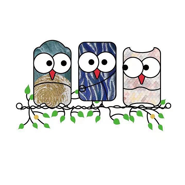 PandaHall Cute Owl Stained Acrylic Art Window Planel, for Suncatchers Window Home Hanging Ornaments, Colorful, 180x140mm Acrylic Owl
PandaHall Cute Owl Stained Acrylic Art Window Planel, for Suncatchers Window Home Hanging Ornaments, Colorful, 180x140mm Acrylic Owl