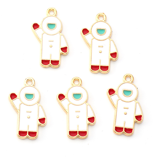 PandaHall Light Gold Plated Alloy Enamel Pendants, Spaceman, Red & White, 23.5x15x1.5mm, Hole: 1.6mm Alloy+Enamel Human Red
PandaHall Light Gold Plated Alloy Enamel Pendants, Spaceman, Red & White, 23.5x15x1.5mm, Hole: 1.6mm Alloy+Enamel Human Red