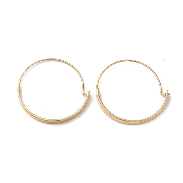 PandaHall 304 Stainless Steel Ring Hoop Earrings for Women, Real 18K Gold Plated, 30x0.8x30mm 304 Stainless Steel Ring
PandaHall 304 Stainless Steel Ring Hoop Earrings for Women, Real 18K Gold Plated, 30x0.8x30mm 304 Stainless Steel Ring