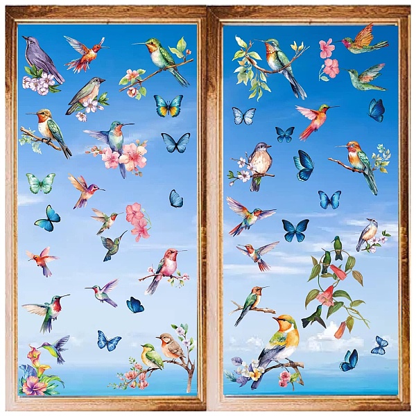 PandaHall 8 Sheets 8 Styles PVC Waterproof Wall Stickers, Self-Adhesive Decals, for Window or Stairway Home Decoration, Hummingbird...
PandaHall 8 Sheets 8 Styles PVC Waterproof Wall Stickers, Self-Adhesive Decals, for Window or Stairway Home Decoration, Hummingbird...