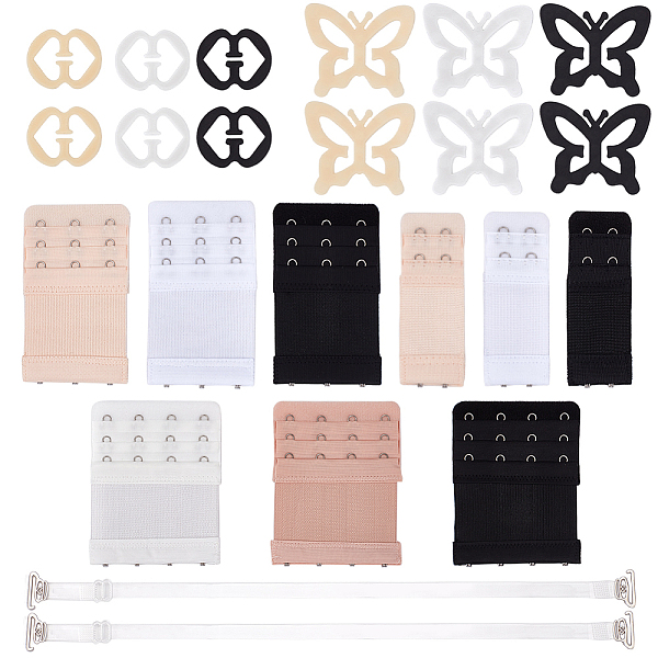 PandaHall Gorgecraft 24Pcs 18 Style Bra Strap Adjuster Parts, including Nylon Non-slip Bra Straps, Cloth Bra Extender, PP Plastic Slide..., Multicolor
PandaHall Gorgecraft 24Pcs 18 Style Bra Strap Adjuster Parts, including Nylon Non-slip Bra Straps, Cloth Bra Extender, PP Plastic Slide..., Multicolor