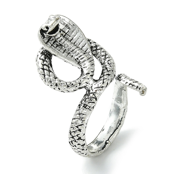 PandaHall Snake Alloy Open Cuff Rings, Lead Free & Cadmium Free, Antique Silver, 18mm, Inner Diameter: 17mm Alloy Snake
PandaHall Snake Alloy Open Cuff Rings, Lead Free & Cadmium Free, Antique Silver, 18mm, Inner Diameter: 17mm Alloy Snake