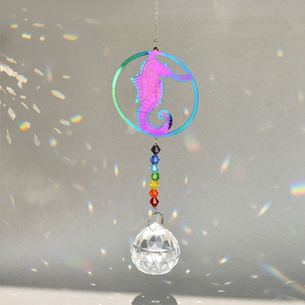 PandaHall Glass Hanging Suncatcher Pendant Decoration, Crystal Ceiling Chandelier Ball Prism Pendants, with Stainless Steel Findings, Sea...
PandaHall Glass Hanging Suncatcher Pendant Decoration, Crystal Ceiling Chandelier Ball Prism Pendants, with Stainless Steel Findings, Sea...