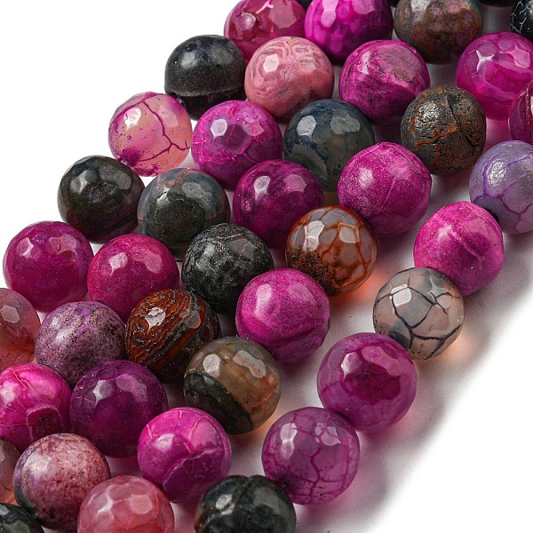 PandaHall Faceted Natural Dragon Veins Agate Beads Strands, Round, Dyed & Heated, Medium Violet Red, 12mm, Hole: 1.6mm, about 31pcs/strand...
PandaHall Faceted Natural Dragon Veins Agate Beads Strands, Round, Dyed & Heated, Medium Violet Red, 12mm, Hole: 1.6mm, about 31pcs/strand...