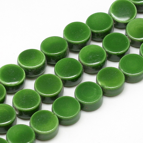 PandaHall Handmade Porcelain Beads, Bright Glazed Porcelain, Flat Round, Green, 8~8.5x4~4.5mm, Hole: 2mm Porcelain Flat Round Green
PandaHall Handmade Porcelain Beads, Bright Glazed Porcelain, Flat Round, Green, 8~8.5x4~4.5mm, Hole: 2mm Porcelain Flat Round Green