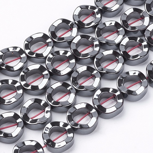 PandaHall Non-magnetic Synthetic Hematite Beads Strands, Grade A, Twist Donut, Black, 12x4mm, Hole: 1mm Non-magnetic Hematite Donut Black
PandaHall Non-magnetic Synthetic Hematite Beads Strands, Grade A, Twist Donut, Black, 12x4mm, Hole: 1mm Non-magnetic Hematite Donut Black