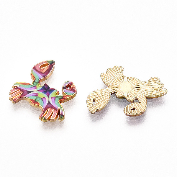 PandaHall Printed Alloy Pendants, Light Glod, Crab Charms, Colorful, 19.5x20x1.5mm, Hole: 0.6mm Alloy Crab
PandaHall Printed Alloy Pendants, Light Glod, Crab Charms, Colorful, 19.5x20x1.5mm, Hole: 0.6mm Alloy Crab