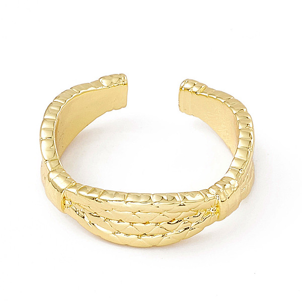 PandaHall Brass Twist Rope Open Cuff Ring for Women, Golden, Inner Diameter: 17.6mm Brass
PandaHall Brass Twist Rope Open Cuff Ring for Women, Golden, Inner Diameter: 17.6mm Brass