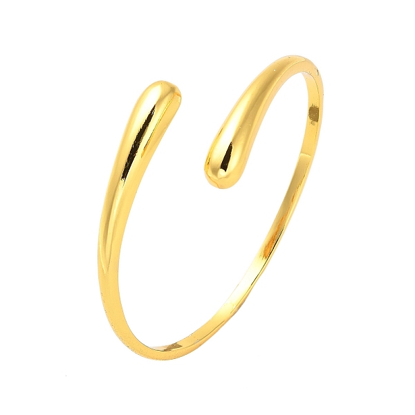 PandaHall Brass Open Cuff Bangles for Women, Real 18K Gold Plated, 0.25~0.7cm, Inner Diameter: 2-1/8 inch(5.5cm) Brass
PandaHall Brass Open Cuff Bangles for Women, Real 18K Gold Plated, 0.25~0.7cm, Inner Diameter: 2-1/8 inch(5.5cm) Brass