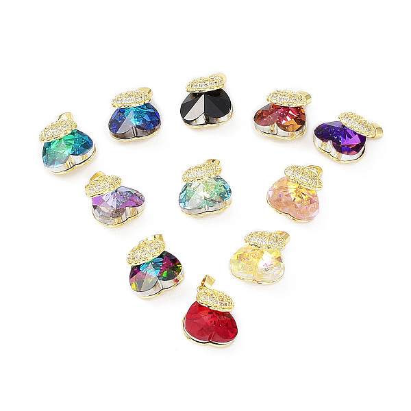 PandaHall Real 18K Gold Plated Rack Plating Brass Micro Pave Cubic Zirconia Pendants, with Glass, Long-Lasting Plated, Cadmium Free & Lead..., Multicolor
PandaHall Real 18K Gold Plated Rack Plating Brass Micro Pave Cubic Zirconia Pendants, with Glass, Long-Lasting Plated, Cadmium Free & Lead..., Multicolor