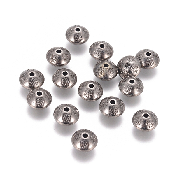 PandaHall Tibetan Style Spacer Beads, Bicone, Lead Free & Nickel Free & Cadmium Free, Gunmetal, 10.5x7.5mm, Hole: 1mm Alloy Bicone
PandaHall Tibetan Style Spacer Beads, Bicone, Lead Free & Nickel Free & Cadmium Free, Gunmetal, 10.5x7.5mm, Hole: 1mm Alloy Bicone