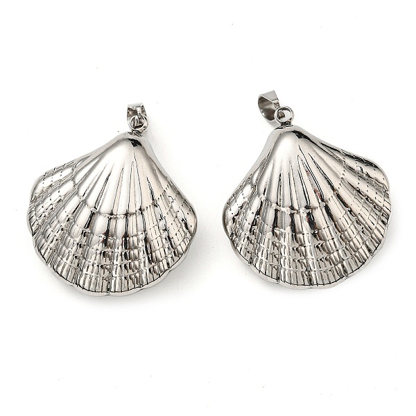 PandaHall 304 Stainless Steel Pendants, Shell Charm, Stainless Steel Color, 36x32x12mm, Hole: 5x8mm 304 Stainless Steel Shell Shape
PandaHall 304 Stainless Steel Pendants, Shell Charm, Stainless Steel Color, 36x32x12mm, Hole: 5x8mm 304 Stainless Steel Shell Shape