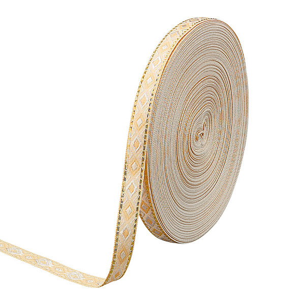 PandaHall Polyester Rhombus Jacquard Ribbons, Clothes Accessories, Pale Goldenrod, 1/2 inch(12mm) Polyester Rhombus
PandaHall Polyester Rhombus Jacquard Ribbons, Clothes Accessories, Pale Goldenrod, 1/2 inch(12mm) Polyester Rhombus